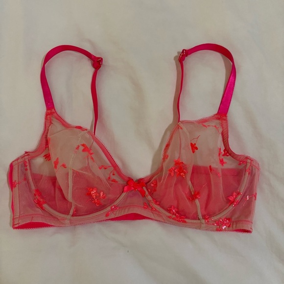 Savage X Fenty Foiled Springs Floral Unlined Bra - Picture 1 of 5